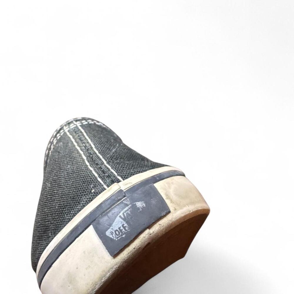 Vans Classic Low Profile Black & White Sneakers — W9/M7.5 - Picture 6 of 8